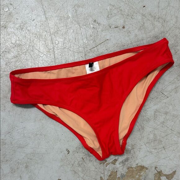 Red Women's Swim Bottom - J. Crew - NWT - Size Medium - Simple Bikini Bottom - Picture 1 of 3